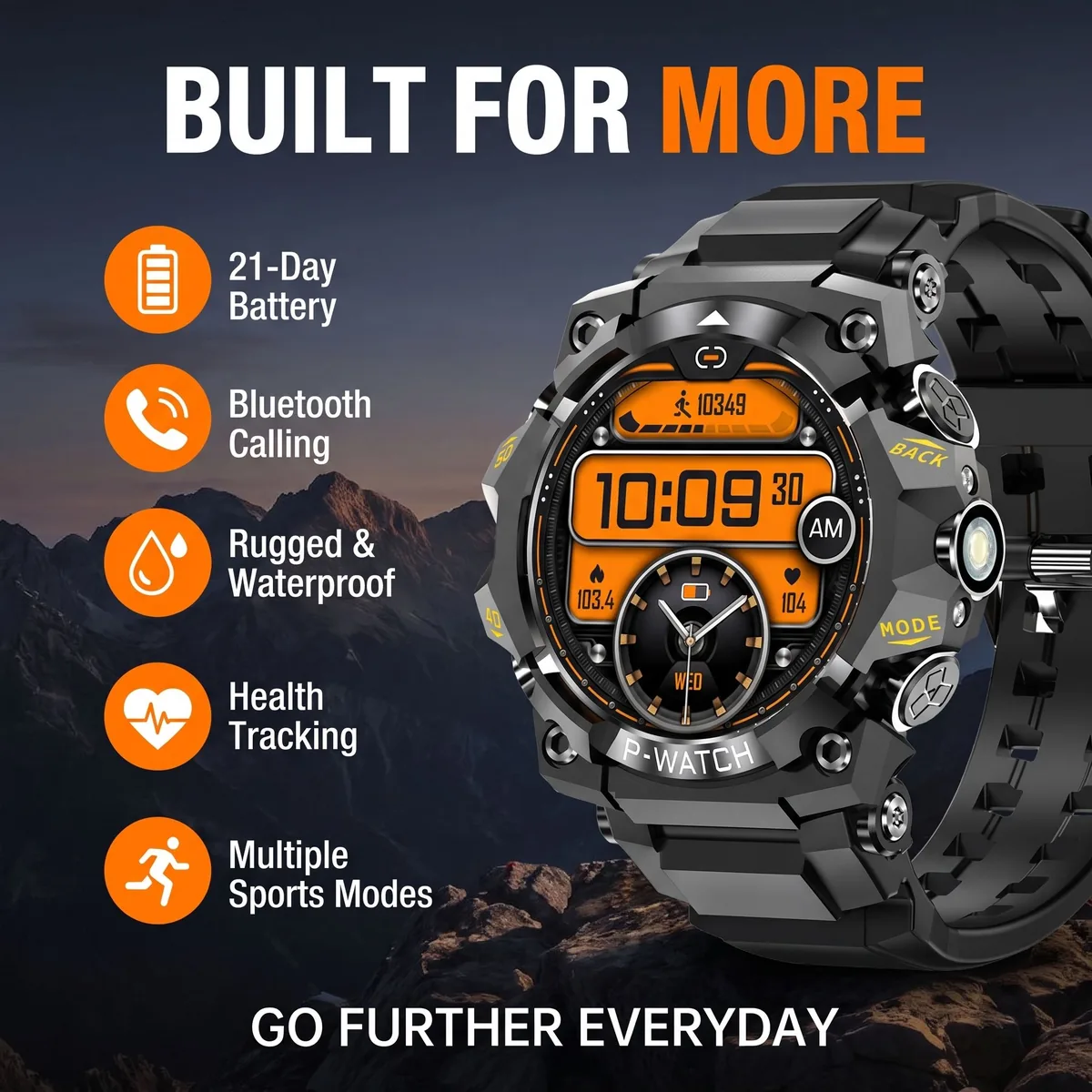 Vantrek X1 rugged smartwatch and key features